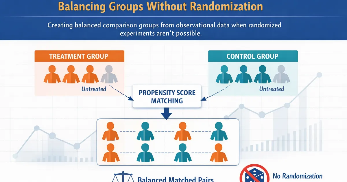 Propensity Score Matching: Balancing Groups Without Randomization