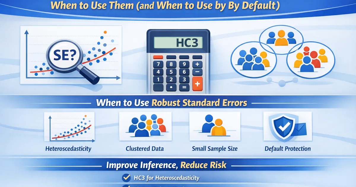Robust Standard Errors: When to Use Them (and When to Use by Default)