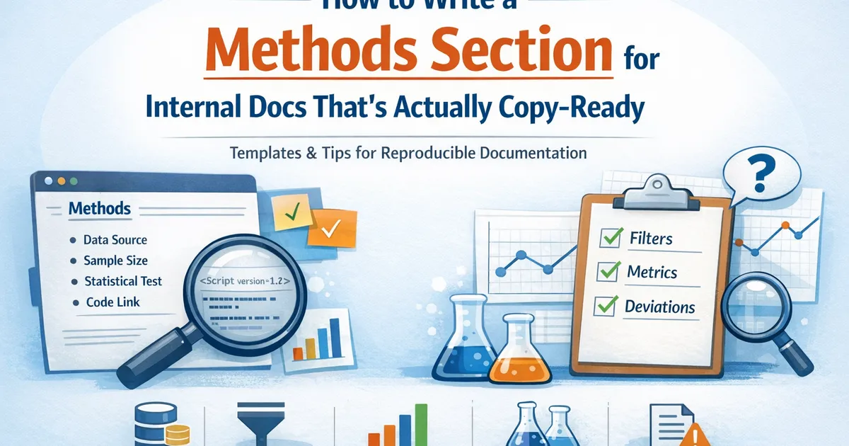 How to Write a Methods Section for Internal Docs That's Actually Copy-Ready